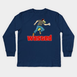 Wasted! Kids Long Sleeve T-Shirt